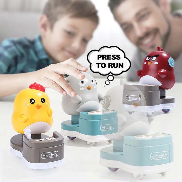 Wholesale Baby Cute Pet Pull Back Cars Animal Press Inertia Mini Cartoon Car Toy for Toddler