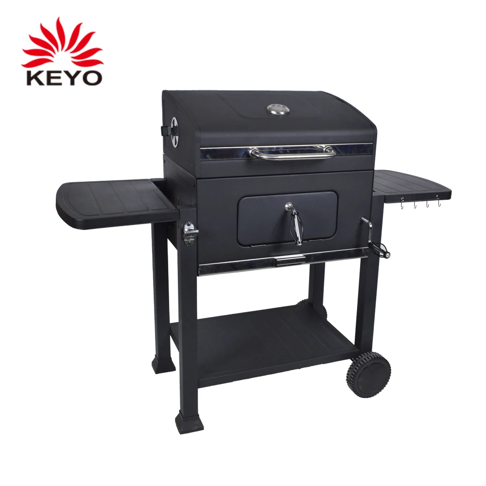 KEYO Горячая продажа 24 дюймов черный роскошный немецкий открытый сад уголь барбекю грили