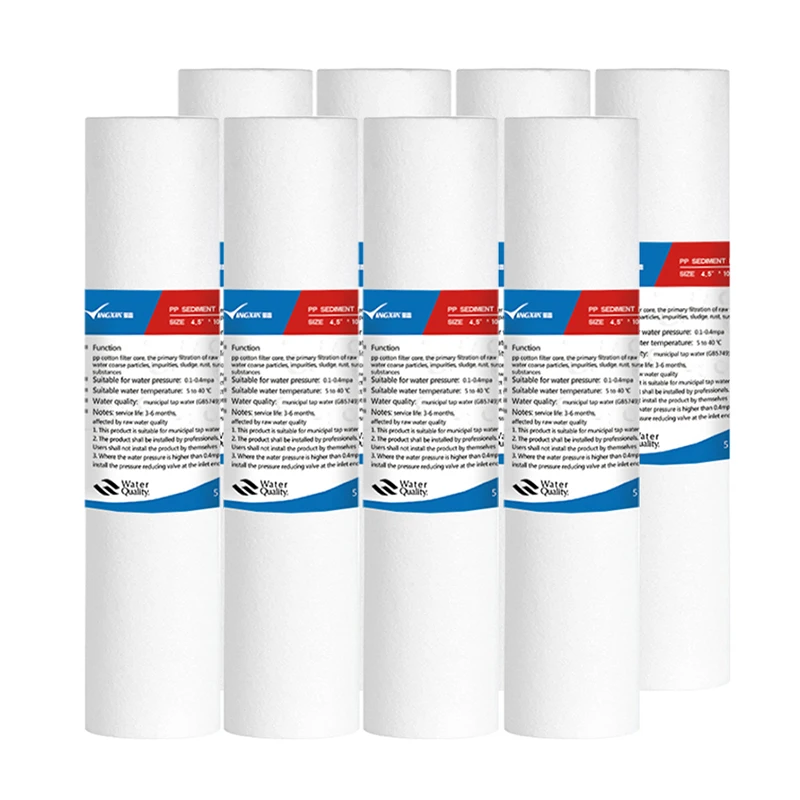 Полипропиленовый расплавленный хлопковый фильтр для воды с фильтром 5 микрон