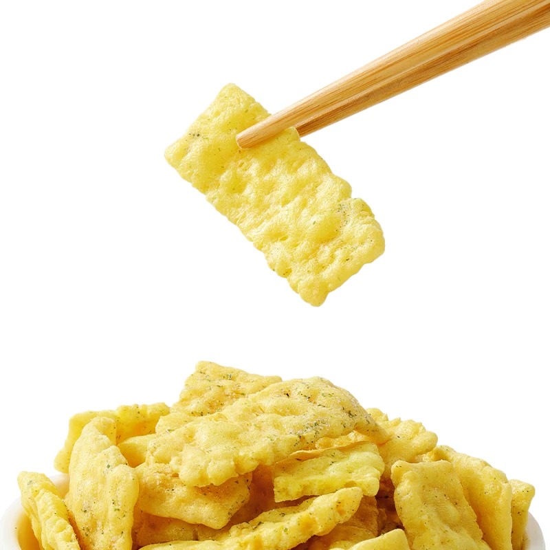 Rice Crust Snack Fresh Shrimp Chips For Young People Crisp Shrimp Flavor Rice Crust Bag Packing Non Fried Shrimp Chips