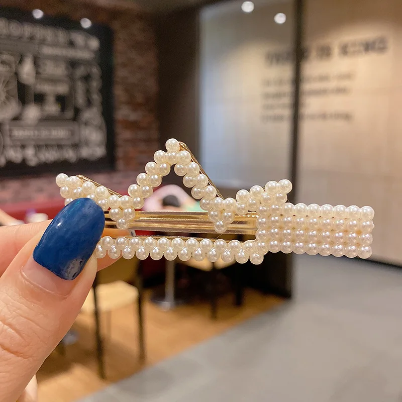 Fashion pearl Diamond hairclip pearl diamond hair clip for wholesale N2412106