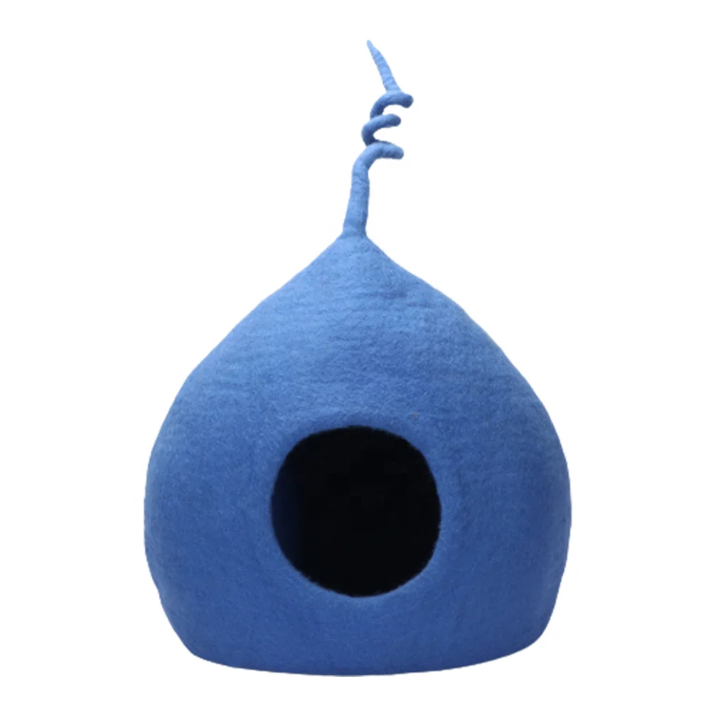 Top Selling Product Felt Cat Cave Breathable merino wool indoor pet bed customer customizable
