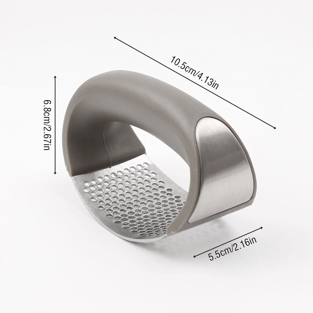Kitchen accessories new gadget multifunctional fast press portable grip stainless steel manual garlic grinder