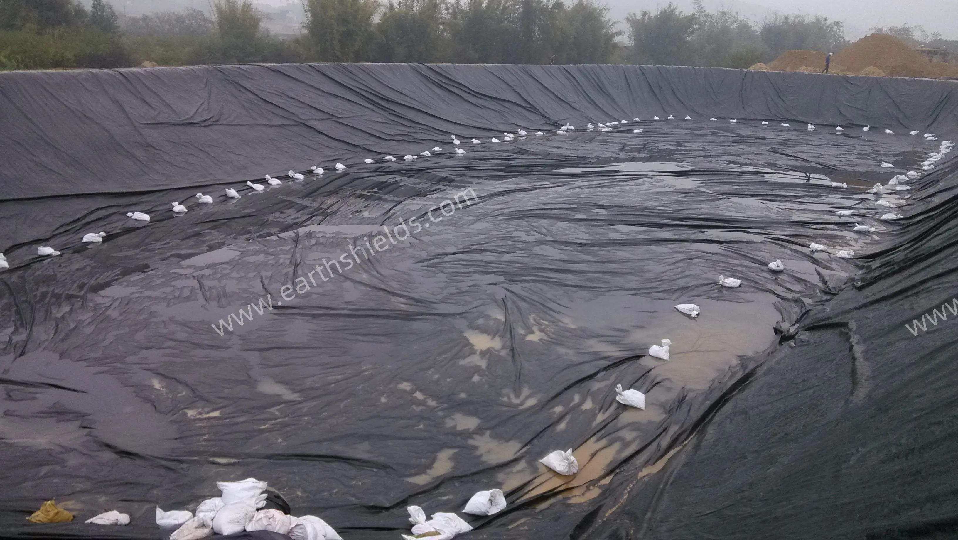 1.5MM  HDPE Geomembrane For Sanitary Landfill Project In Philippines