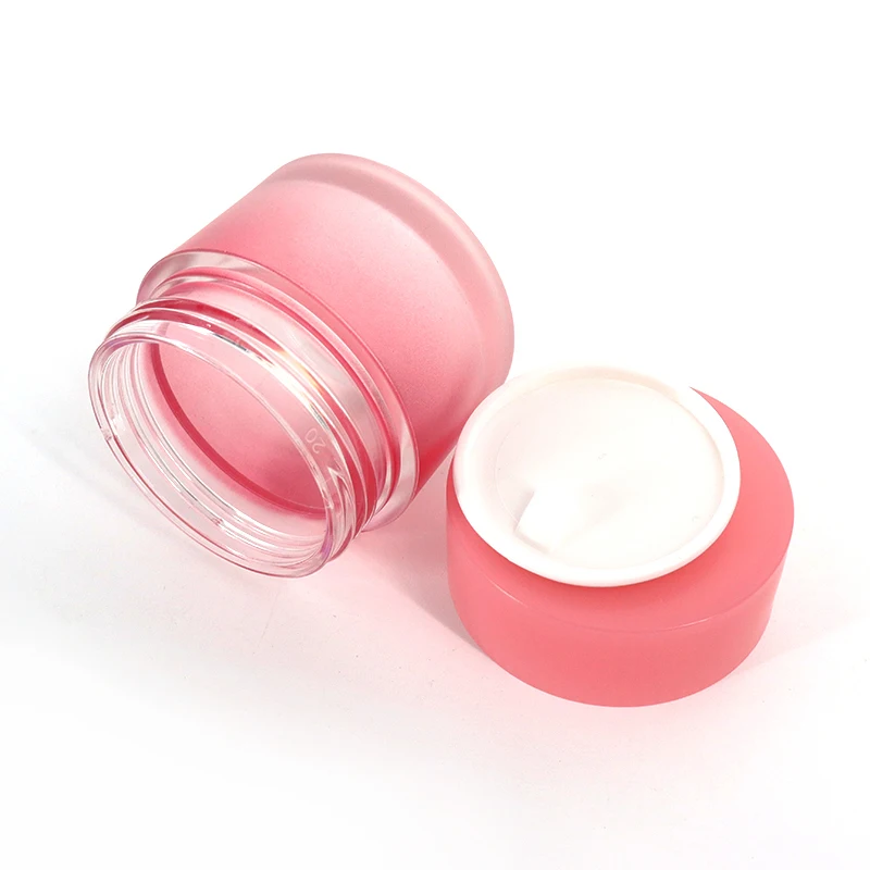 Wholesale Plastic Cylinder Round Colorful Facial Cream Container 3g 5g 10g 15g 20g 30g 50g Acrylic Cosmetic Cream Jar