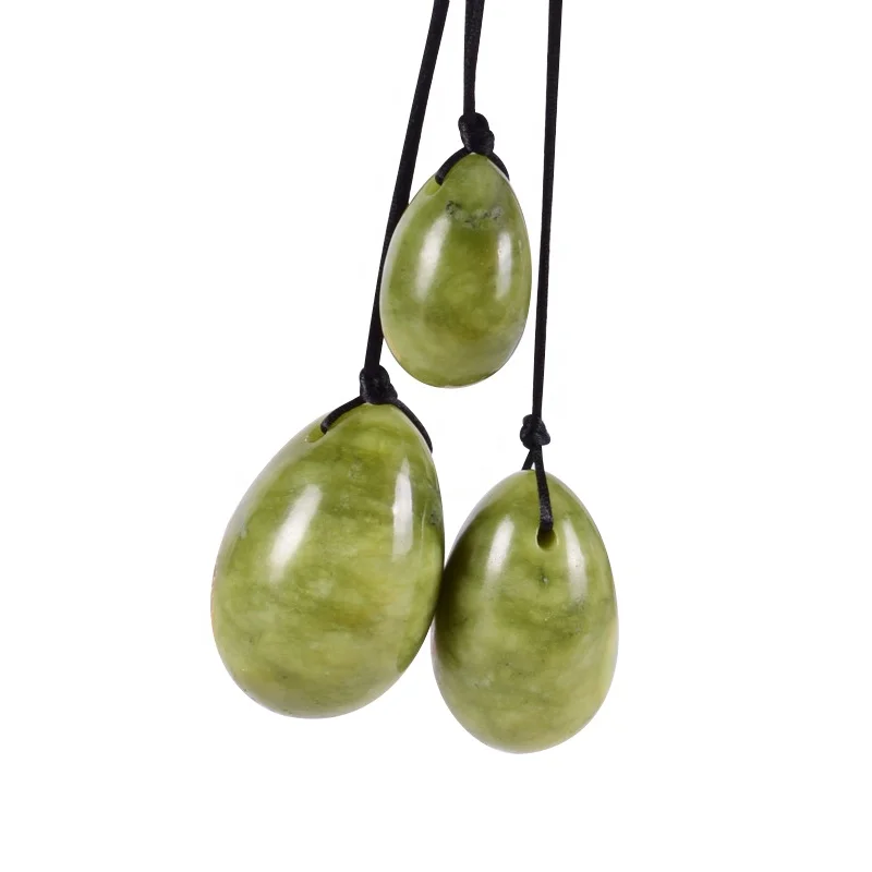 Яйцо yoni из натурального нефрита яйцо лечебные шарики для