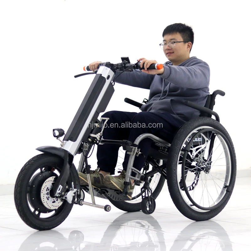 power handcycle wheelchair attachment handicap device handbike 500w 36v electric wheelchair trolley no triride