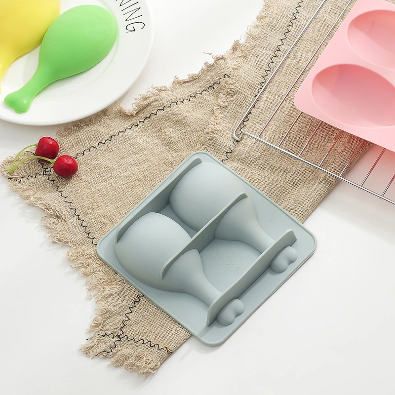 Chicken Leg Shape Silicone Cake Mold Baking Handmade Soap Chocolate Mold Herramientas de decoracion de pasteles para hornear