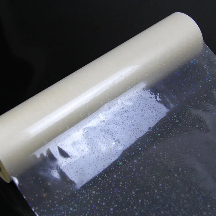 Wholesale surface protective film star pattern holographic high gloss lamination film