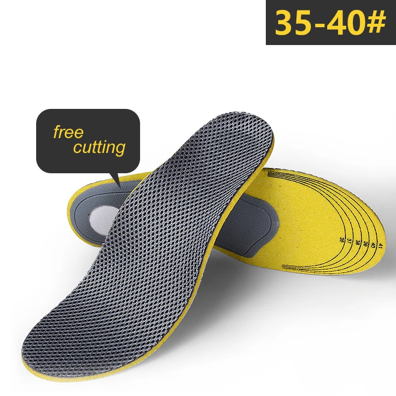 Дышащие ортопедические стельки с поддержкой свода стопы из бамбукового угля