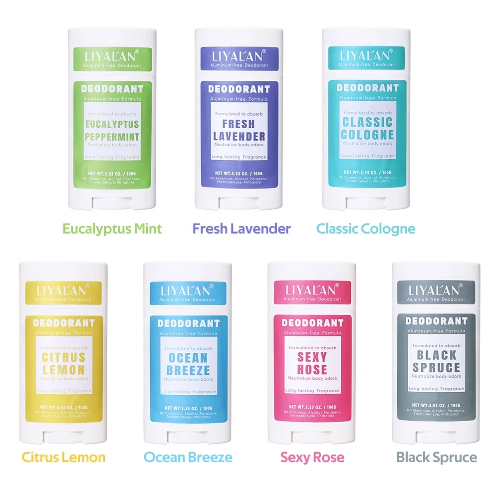 Custom Wholesale Female Deodorant Stick Plant Lavender Cologne Underarm Deodorant for Women Men