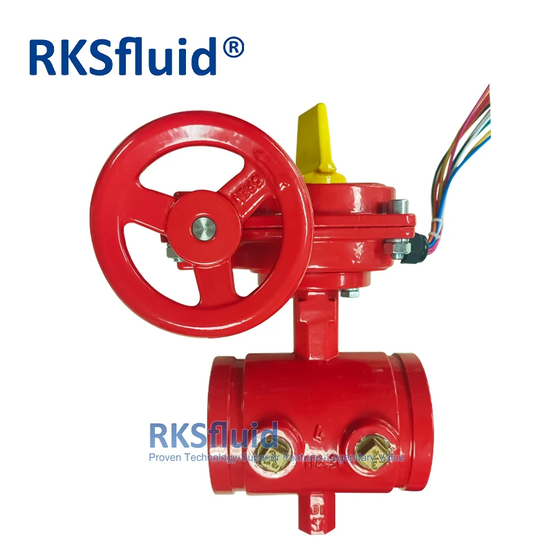 Factory Supply DN100 4inch Fire Fighting Fire Hydrant Grooved Manual Butterfly Valve