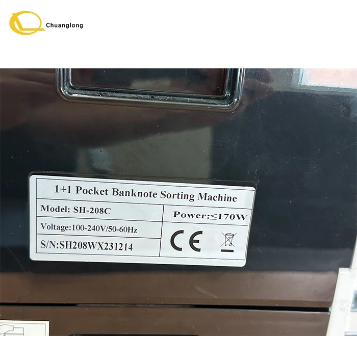 SH-208C 1+1 Pocket Banknote Sorting Machine Money Counting Machine Currency Counting Machine SH-208C
