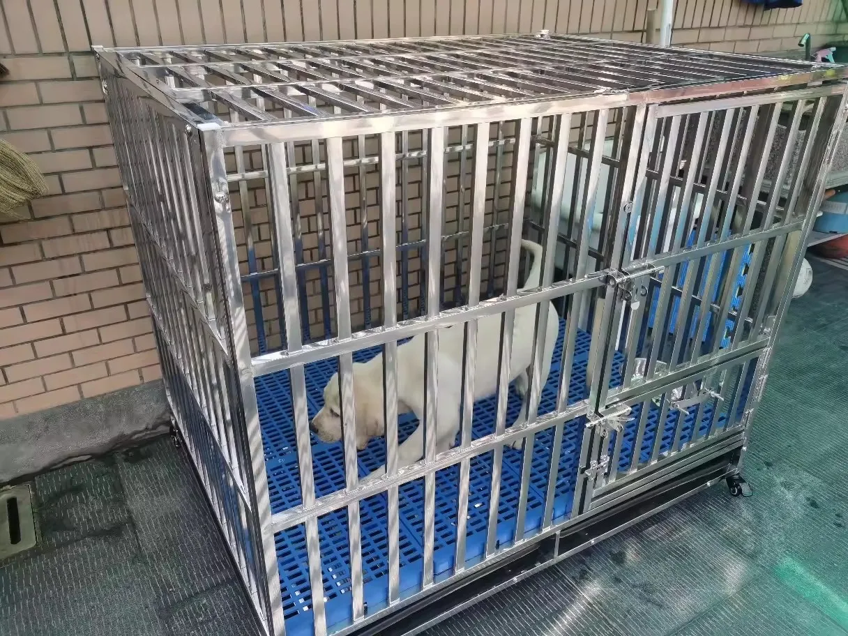 Профессиональная Заводская клетка для собак из нержавеющей стали маленькая Складная Клетка больших настоящие вещи