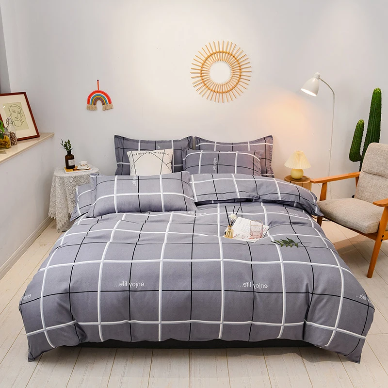 Fashion OEM Factory Supply Kids Bed Sheets Set 100% Cotton Cartoon Bedding Set Four-Piece Bedding Set