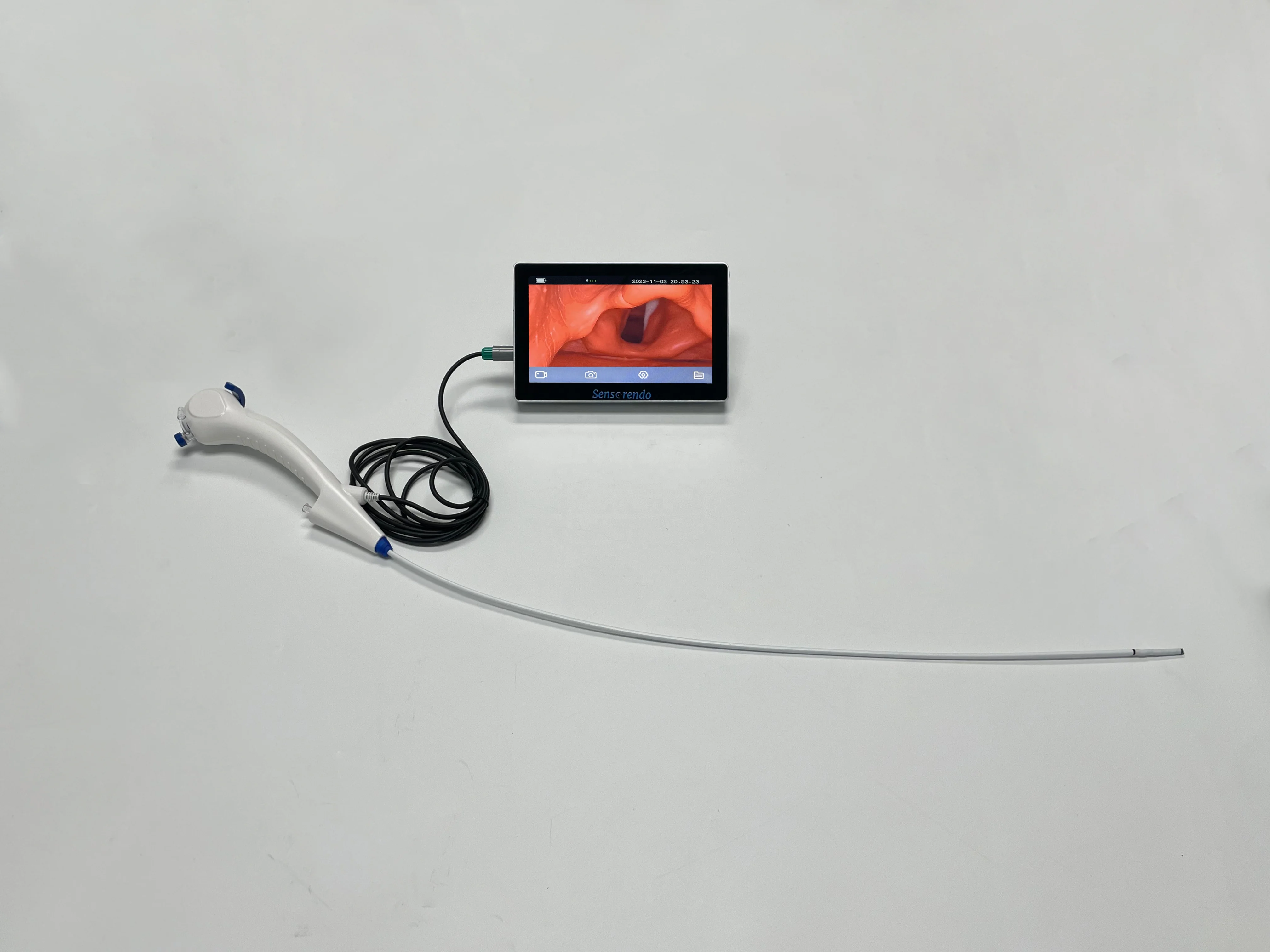 Sensorendo 3.1/3.8/5.2/5.8mm 30/60 cm length Mega Pixel Disposable Flexible Bronchoscope  Laryngoscope