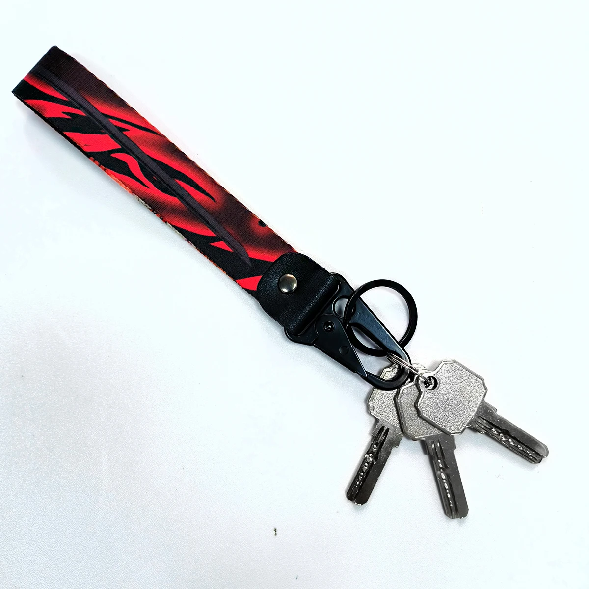 Demon Slayer Custom Eagle Beak Buckle Wrist Anime Keychain Jujutsu Kaisen Character Woven Sublimated Polyester Keychain