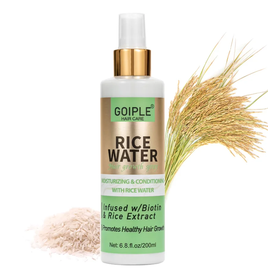 Wholesale Rice Water Hair Conditioner Spray for Growth Conditioning and Moisturising Private Label Hair Loss Care Regrowth Oil