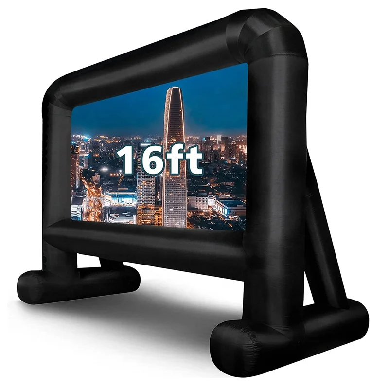 Commercial grade advertising folding inflatable movie screen for Events