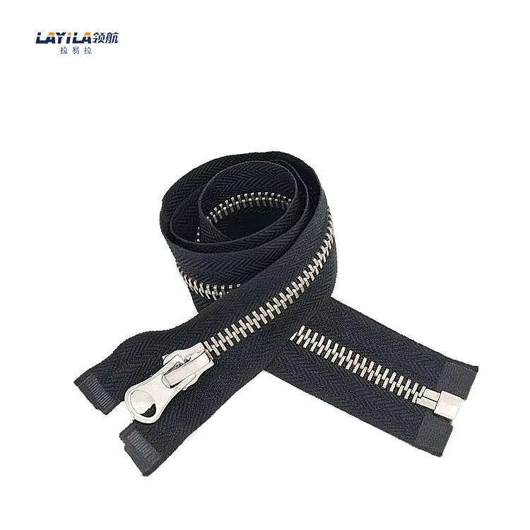 Factory Price Hot Selling Double Sided Metal Zipper