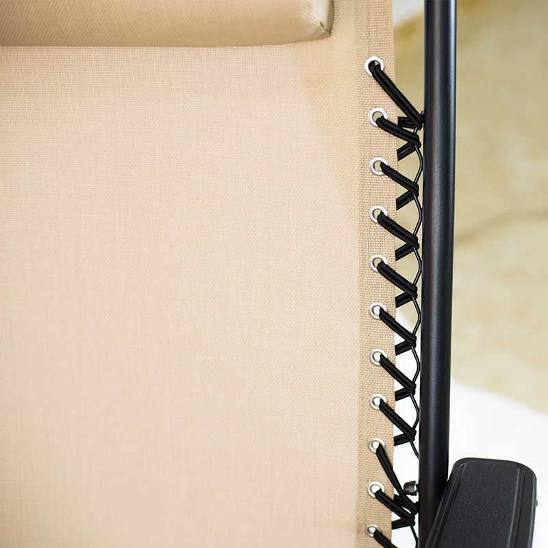 Factory Price Teslin Fabric Lounge Chair Outdoor Zero Gravity Folding Chair