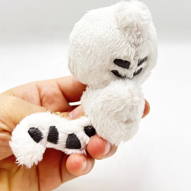 Alibaba hot selling 5mm plush soft fabric Tiger doll custom mini animal plushies toy