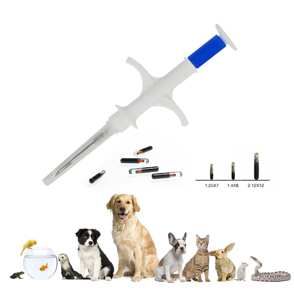 Animal microchip tracking chip micro rfid Horse dog implant animal pets tag id chip Syringe Injectable microchip for cat pets