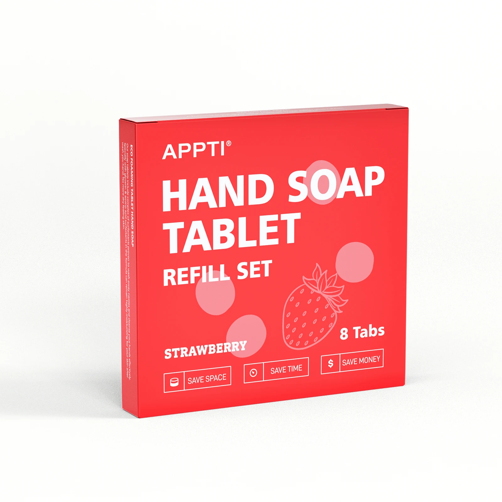 8pcs Eco Friendly Hand Soap Tablet Refill Foam Soap Liquid Hand Wash Effervescent Tablets