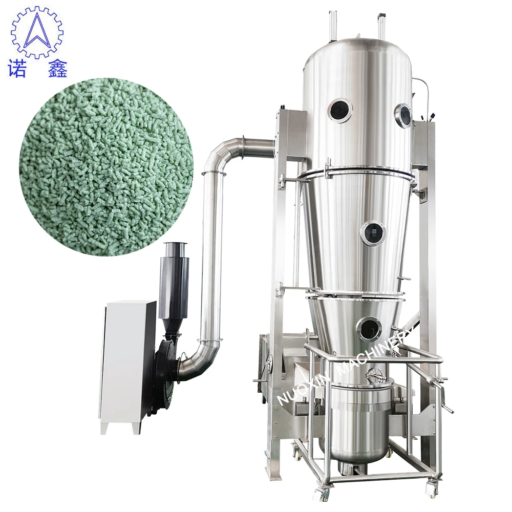 FL-60 high efficient spray mixing coating drying fluid bed granule dryer machine