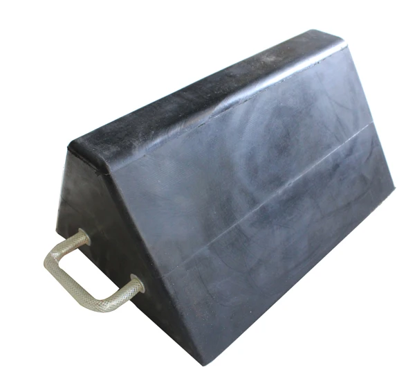 GT-05R Rubber Wheel Stopper Wedge, Wheel Chocks with Handles for RV Car Truck Trailer