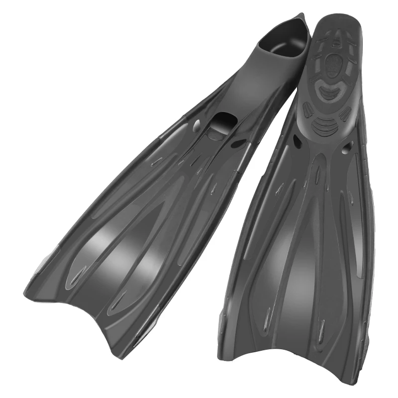 2024 Custom hardness design swim flipper snorkeling Diving Fins long Blade free diving fins