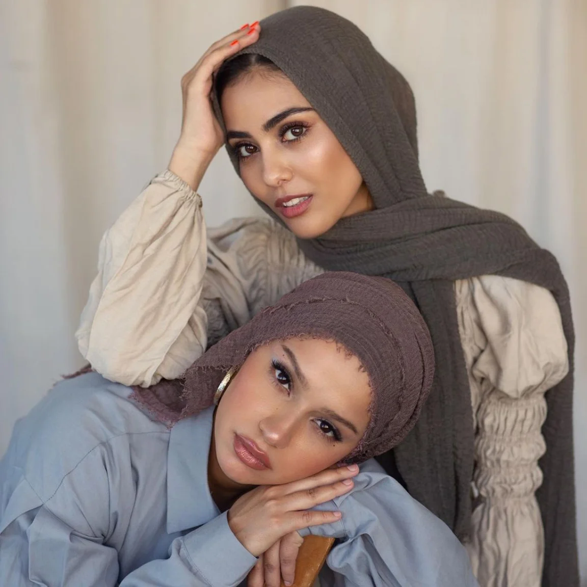 New Turban Headwrap Wholesale Muslim Women cotton Large Scarf Summer Ladies Wrap Hijab turban sensory scarves plain chiffon