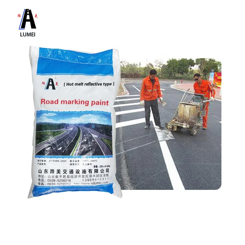 Бело-желтая краска для дорожной маркировки с защитой от загрязнений на заказ