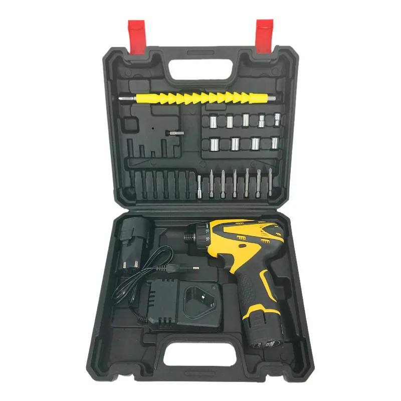 Wholesale 12V 45Nm Brushless Electric Screwdriver DIY Battery-Powered Electric Tools Household Woodworking Punching Decoration