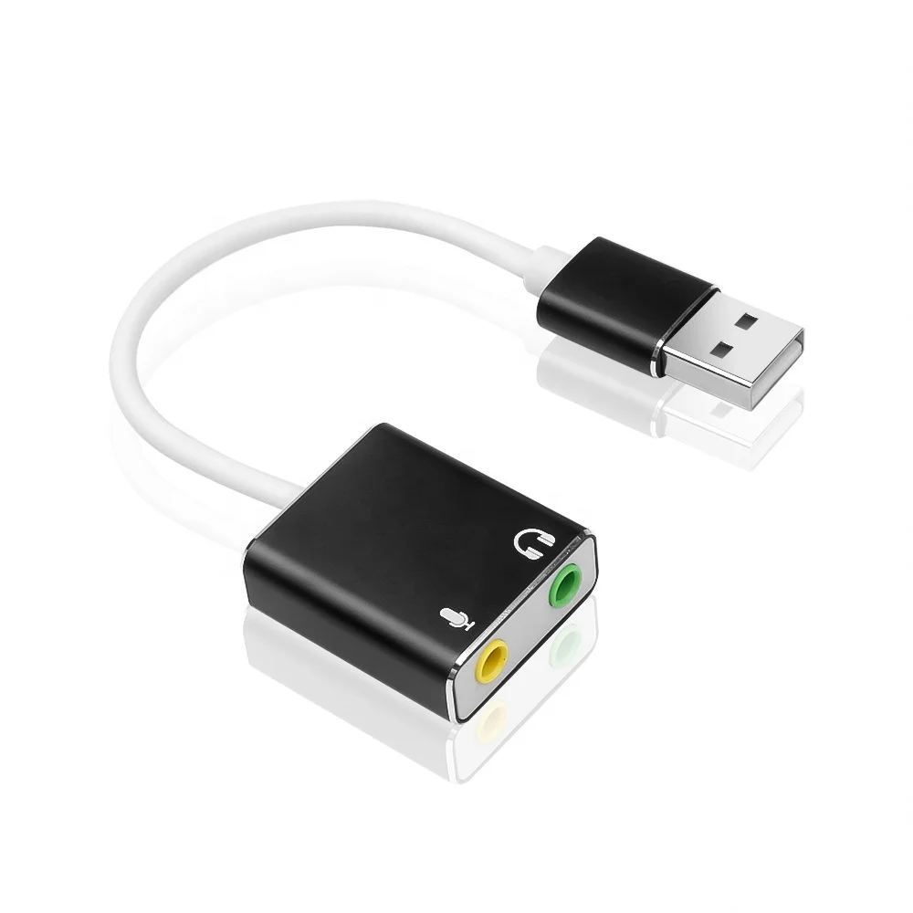 Новая стильная Виртуальная звуковая карта USB 2 0 7 1 каналов внешний аудио стерео звуковой адаптер