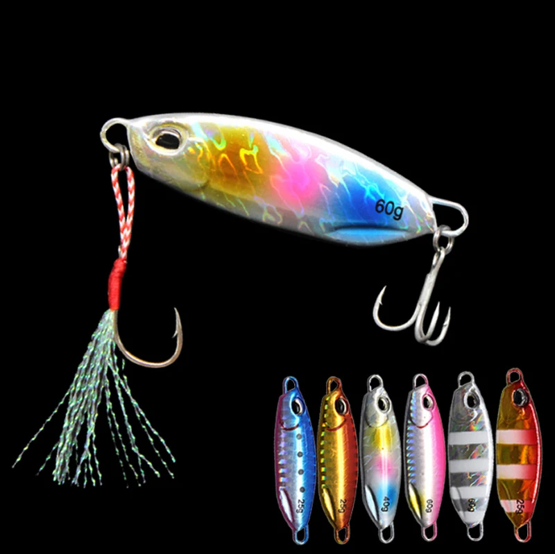 10g 15g 20g 25g 30g 40g 60g Colorful Japanese Fishing Lure Lead Jigging Saltwater Pesca Casting Mini Micro Metal Jigs