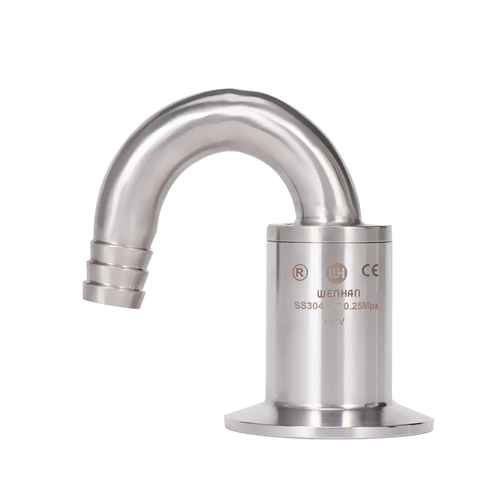 Sanitary SUS304 Clamp Type Safety Valve One-way Exhaust Valve PRV