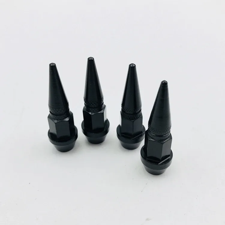 Black Bullet Tyre Dust Caps for Car Bike