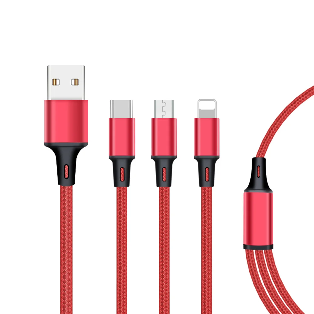 Nylon usb data cable round data cable usb data file transfer link cable
