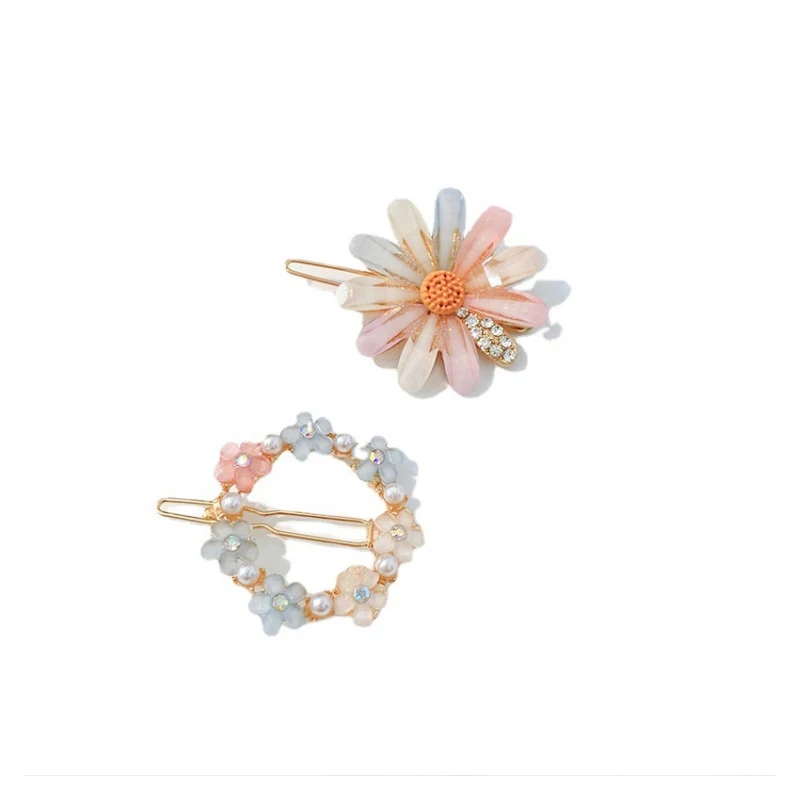 Wholesale Ladies Wedding Bridal Mermaid Luxury Crocodile Bling Butterfly Resin Chain Design Unbreakable Hair Clips