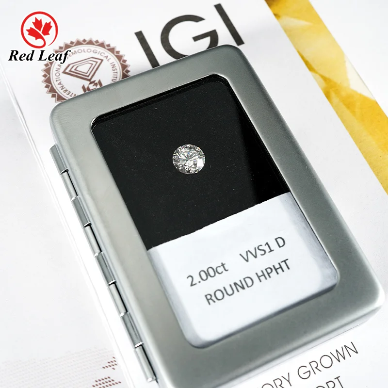 Redleaf white Big Size DEF VVS VS 0.3CT-6CT polished synthetic diamond hpht cvd lab-grown loose diamond with gia igi certificate