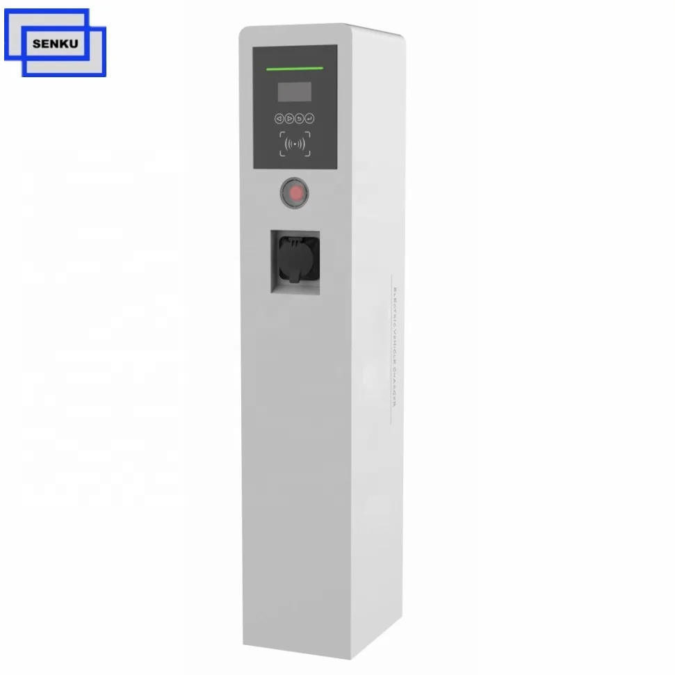 3 фазы 400V AC Ev зарядное устройство 22kw двойной разъем электромобиль станции