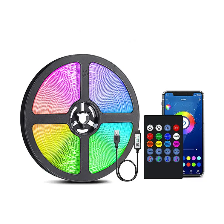Led Strip Light Music RGB 5050 Led Tape BT Control Flexible Ribbon for Room Party Decoration TV Backlight