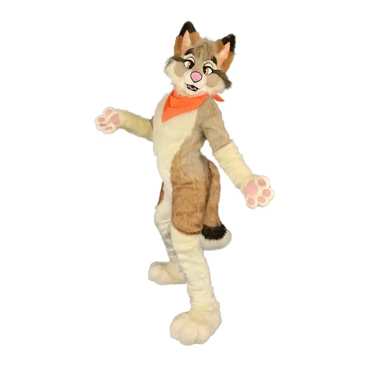 N342 Holiday Wolf Fursuit Lovely Dog Fox Mascot Costume Party For Adult