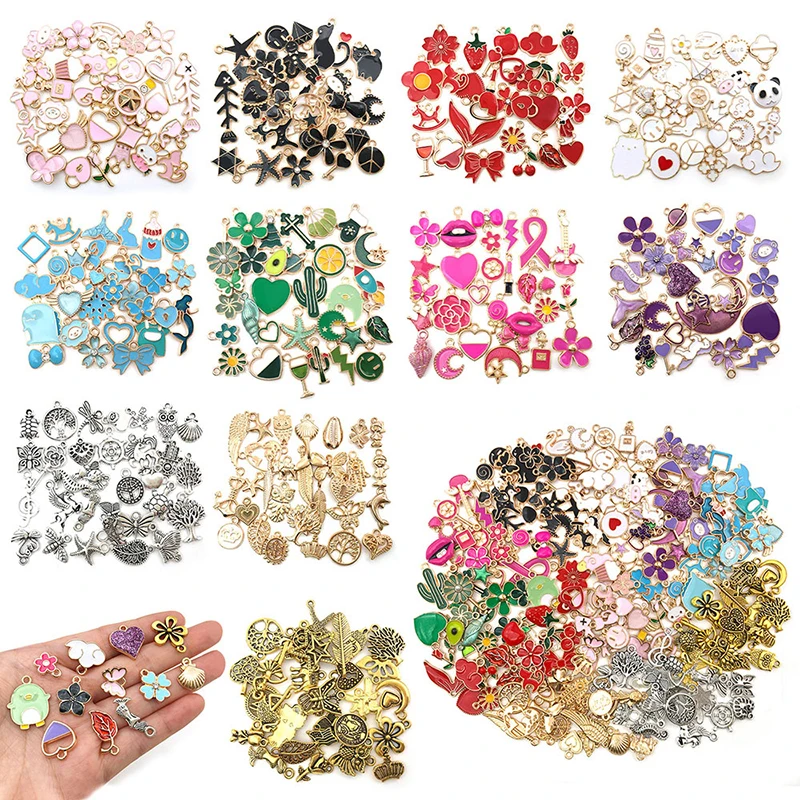 Factory Price Manufacture DIY Mixed Accessories Roundness Charms Pendants for Jewelry Making