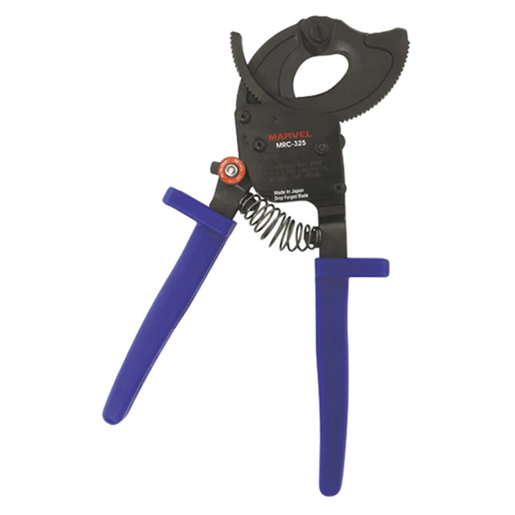High Quality Hand Tools Wire Stripper Manual Ratchet Steel Mini Cable Cutter