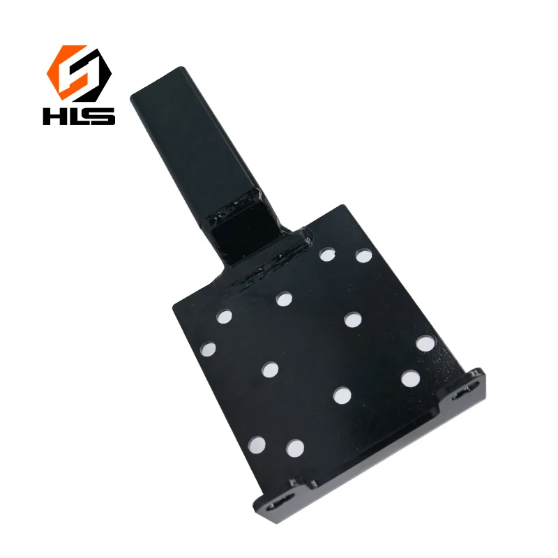 12V Voltage Towing Parts New 2-Inch Carbon Steel Winch Mounting Bracket ATV/UTV/Truck Trailer Hitch Receiver Winch Mount Plate