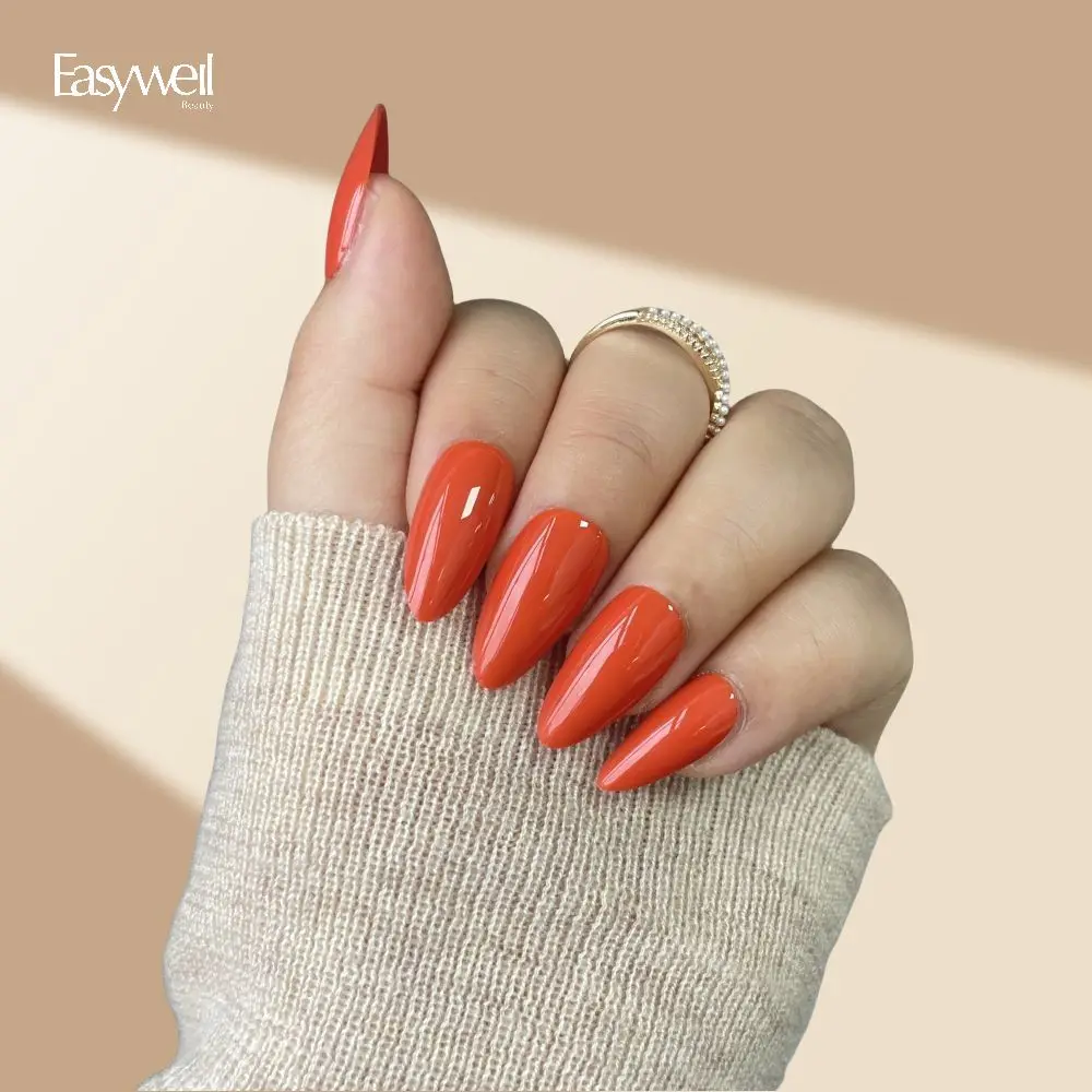 Easywell beauty solid Press on Nails art pink Ballerina Nails luxury acrylic press on nails