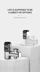 Fudeer Electric Water Heating Tap Conector Instant Hot Water Faucet Adapter 220v Free installation Tankless Water Heater 3000w