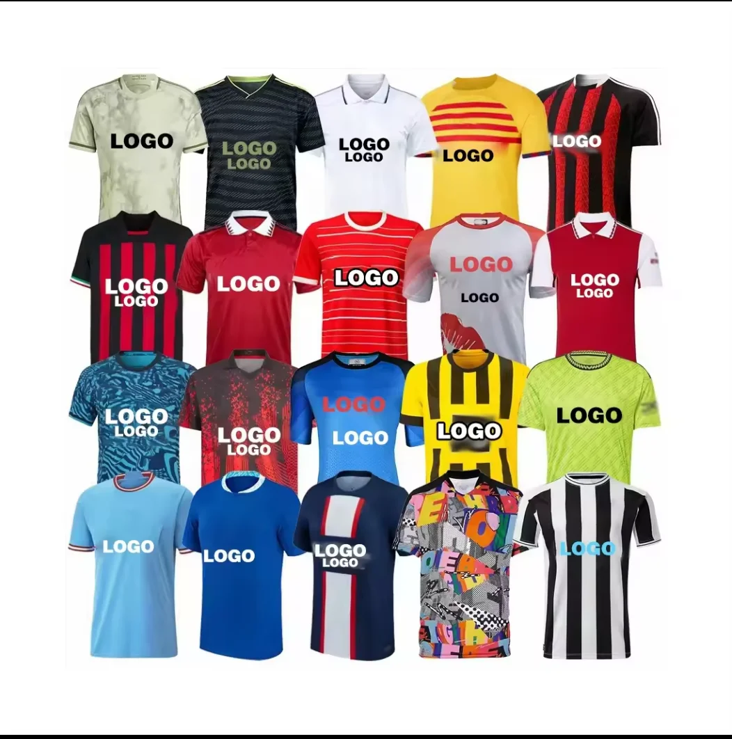 Wholesale Club Custom Retro Football Shirt Vintage Thai Team Soccer Jersey Short Sleeve Custom Soccer Uniform Thailand Retro